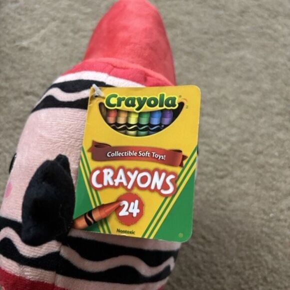 Crayola Red Plush 2017 Collectible Soft Toy With Tags Attached - Picture 5 of 8